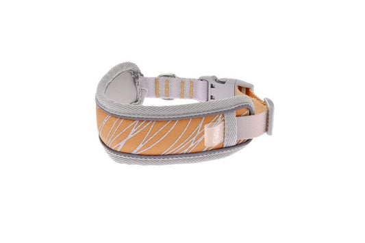 Ferribiella - Collare con Rinforzo Morbido Riflettente ed Imbottita per Cani della linea Onda Reflective