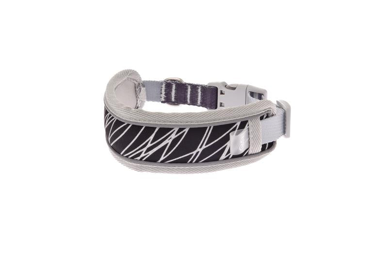 Ferribiella - Collare con Rinforzo Morbido Riflettente ed Imbottita per Cani della linea Onda Reflective