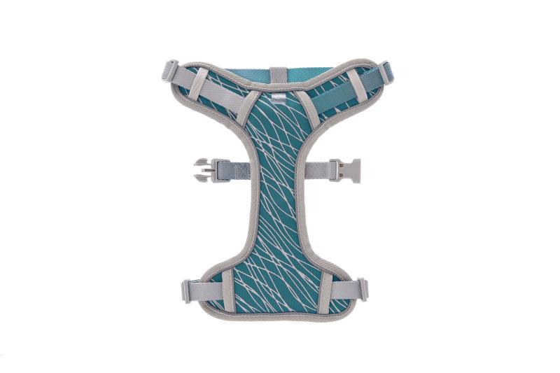 Ferribiella - Pettorina ad H Riflettente ed Imbottita per Cani della linea Onda Reflective