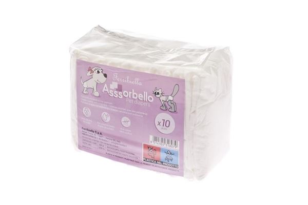 Ferribiella - Pannolini a Mutandina per Cani Femmina Asssorbello 10 pezzi