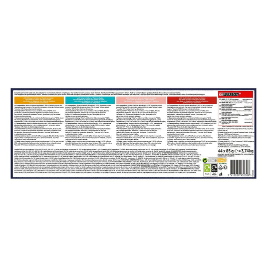 Purina Le Ghiottonerie in Gelatina Umido in Multipack Jelly per Gatto Felix 44x85g