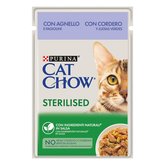 Purina - Bustine Umido in Pezzetti Jelly Cat Chow per Gatti Sterilizzati Sterilised 85g