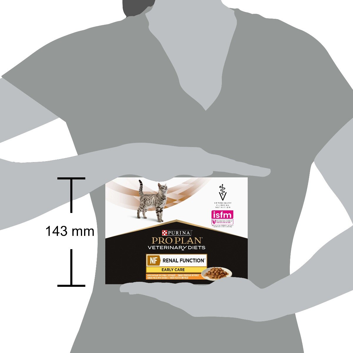 Purina - Buste di Umido al Pollo per Gatti con Patologie Renali Acute Pro Plan Veterinary Diets NF Early Care 85g