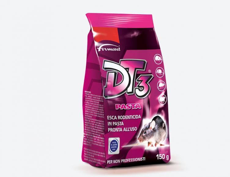Formevet - Esca Rodenticida DT3 in Pasta per Uso Non Professionale 150g