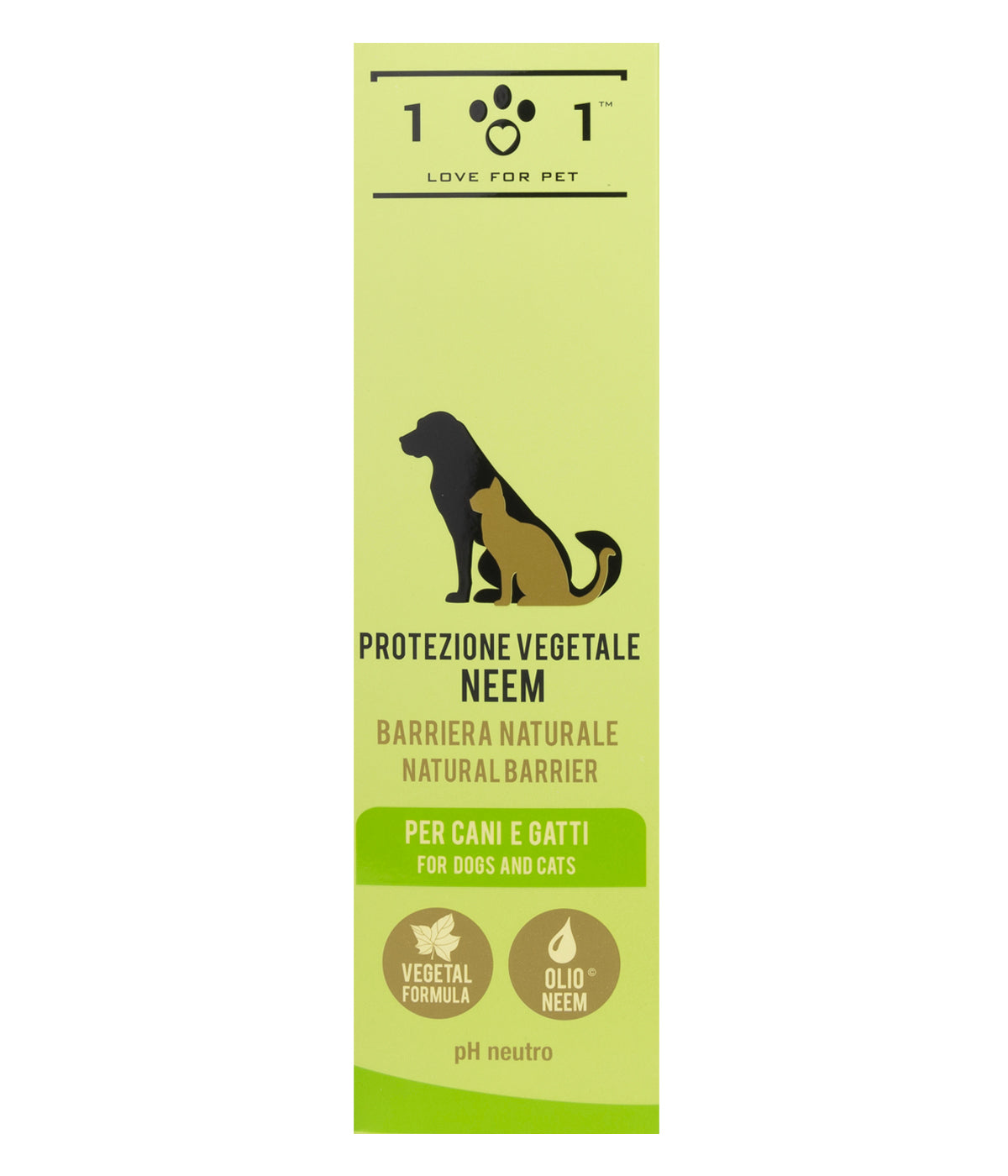 Linea 101 - Spray Protezione all'Olio di Neem per Cani e Gatti 250ml