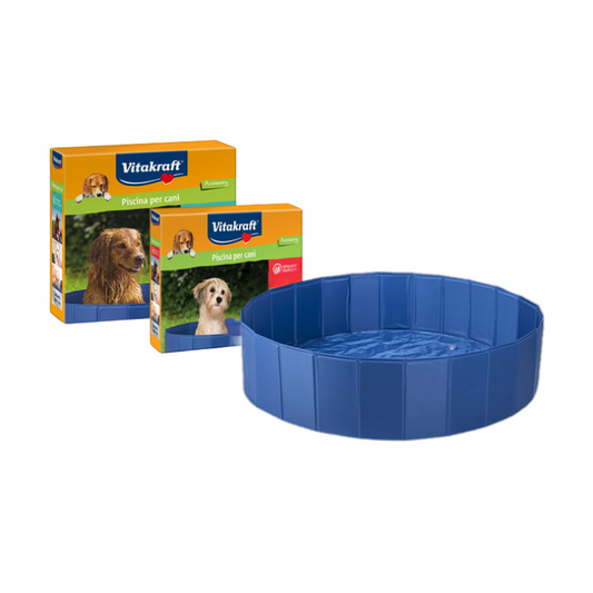 Vitakraft - Piscina per Cani di Media Taglia in PVC con Pareti Rinforzate Cane M