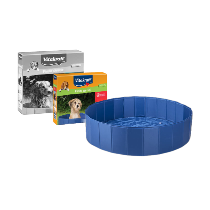 Vitakraft - Piscina per Cani di Media Taglia in PVC con Pareti Rinforzate Cane M