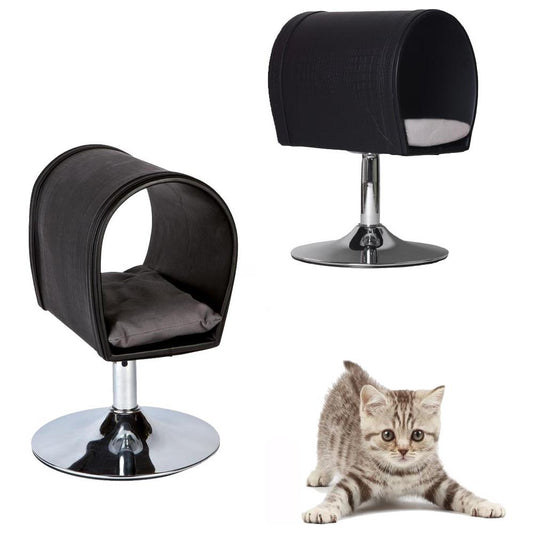 Ferribiella - Cuccia a Base Girevole per Cani di Piccola Taglia e Gatti Kitty Jump con Cuscino Incorporato
