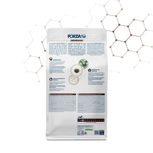 Forza10 - Crocchette per Cani di Piccola Taglia con Disturbi Intestinali Intestinal Colon Fase 1 Active Vet Diet Dottor Graziano Pengo Mini/Toy 1,5 Kg