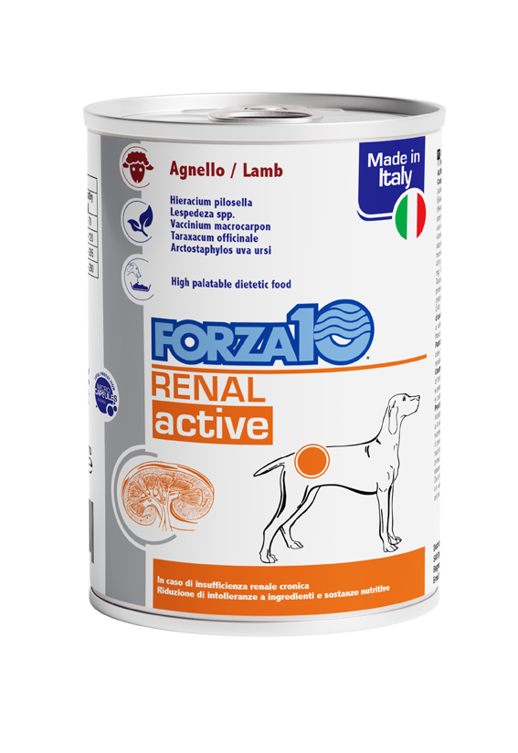 Forza10 - Renal Active Lattina per Cani con patolgia al Tratto Renale 390g