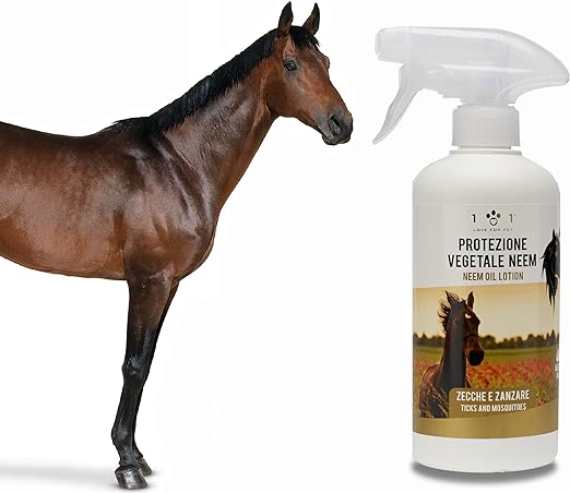 Linea 101 - Spray Protezione Vegetale con Olio di Neem Repellente Pulci, Zecche, Zanzare e altri Parassiti e Insetti 500ml