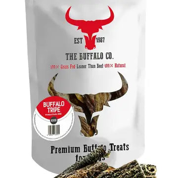 The Buffalo Co. - Snack Naturale per Cani Mono Ingrediente di Bufalo Allevato ad Erba