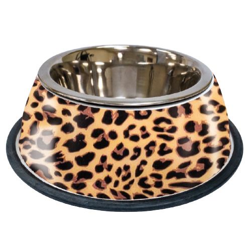 Croci - Ciotola Lavabile in Acciaio per Cani e Gatti in fantasia Animalier