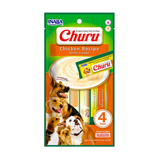 Inaba Ciao - Churu Meal Topper Snack in Crema per Cani 4 x 14g