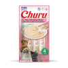 snack cremoso per gatti, Inaba Ciao Churu, topping umido per gatti, snack grain free gatti, snack idratante per gatti, snack antipalline pelo gatti, cibo umido naturale per gatti, snack con taurina gatti