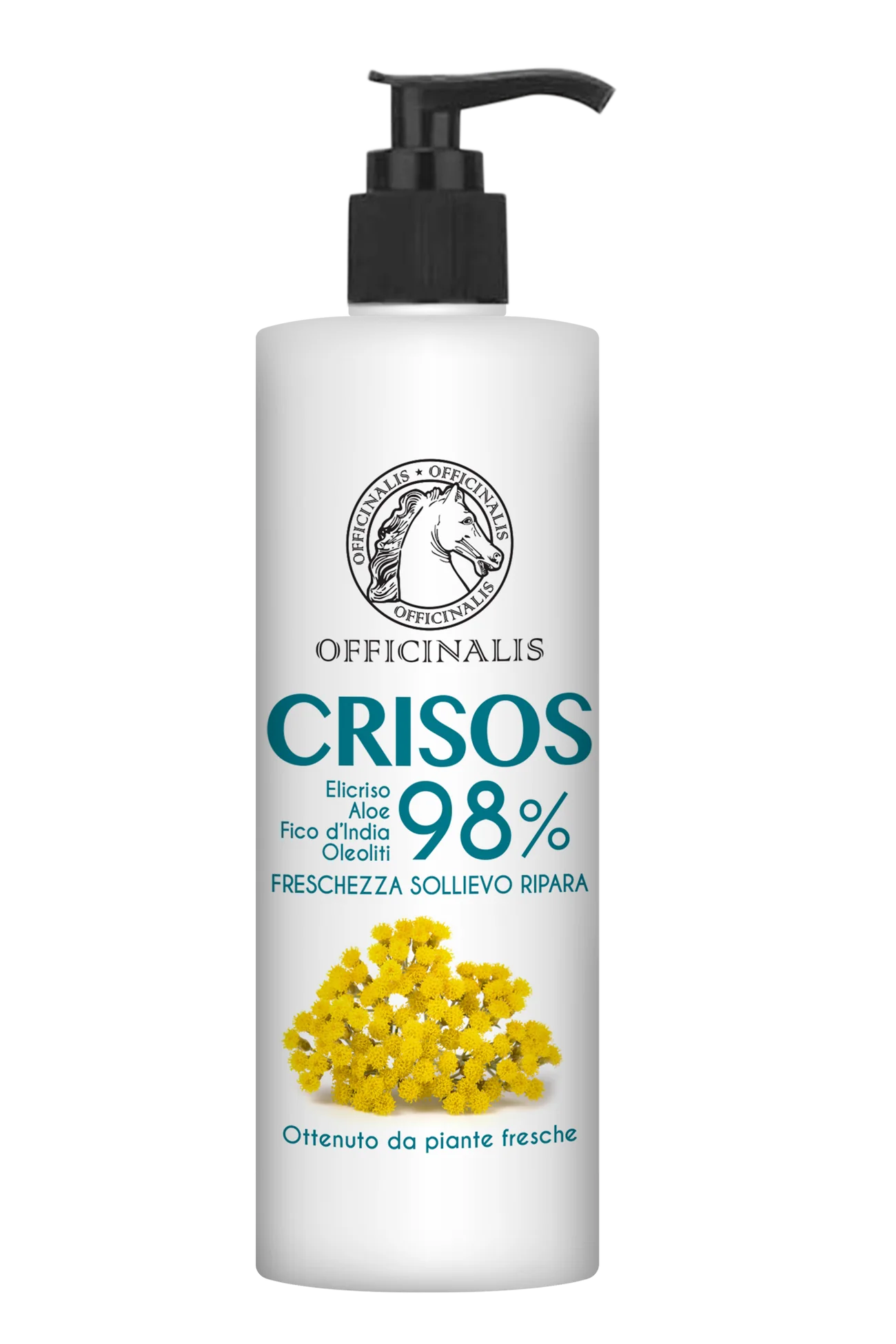 Officinalis Dalla Grana - Gel di Crisos 98% per Pelle Arrossata con Dermatite 100ml