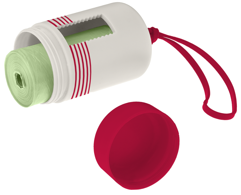 Ferribiella - Porta Sacchetti Igienici in Silicone per Cani Emporio Dispenser