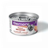 Gemon Mousse Lattina pUmido Gatto, mousse gatto pollo salmone, umido per gatti adulti morbido, Gemon mousse gatto, pasto umido grain free per gatti, paté pesce e pollo gatto