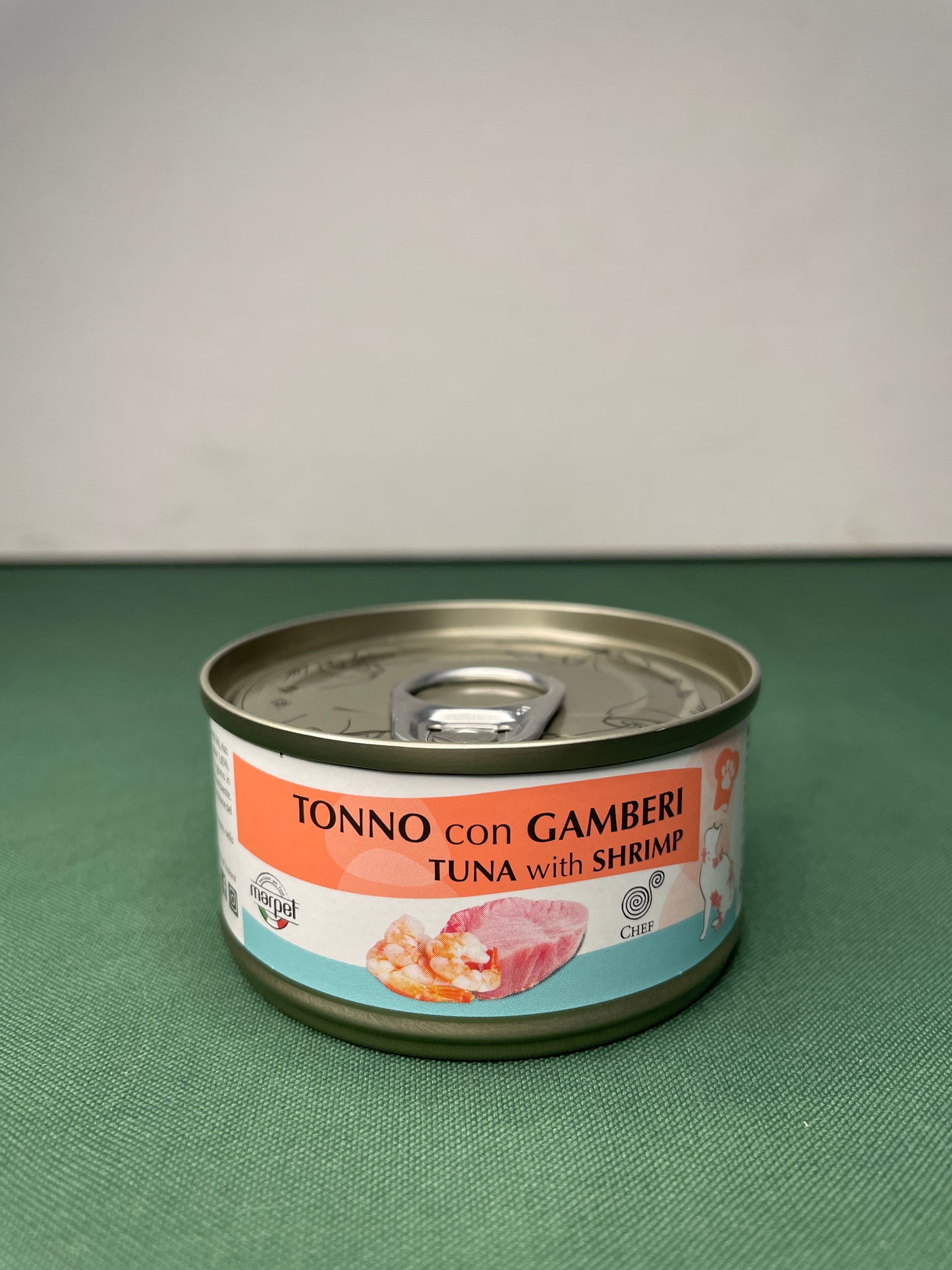 Marpet - Lattina con Sfilaccetti in acqua di cottura per gatti Chef 80g