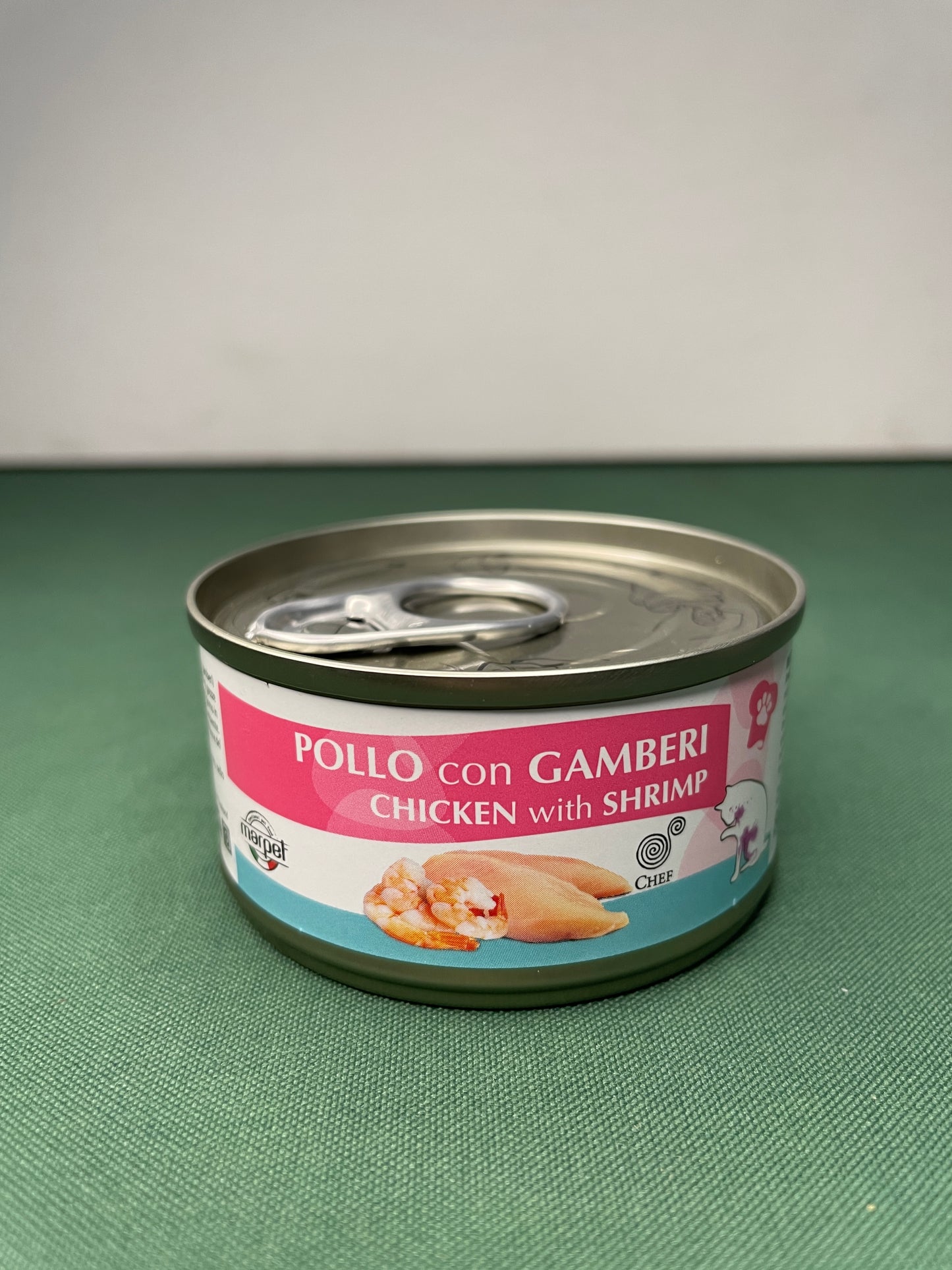 Marpet - Lattina con Sfilaccetti in acqua di cottura per gatti Chef 80g