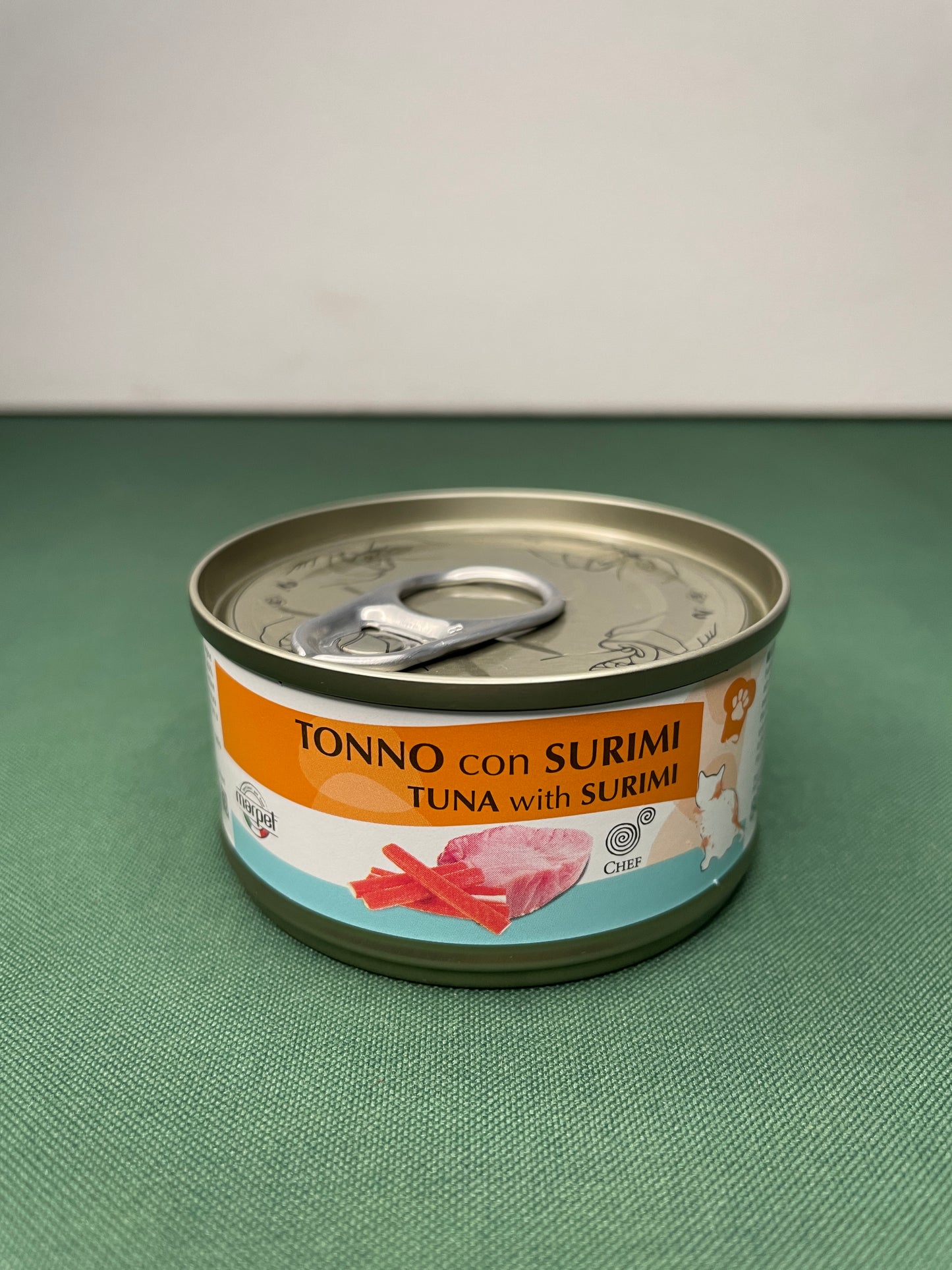Marpet - Lattina con Sfilaccetti in acqua di cottura per gatti Chef 80g