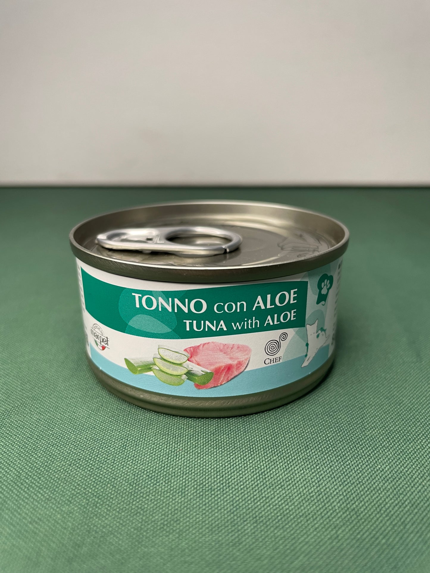Marpet - Lattina con Sfilaccetti in acqua di cottura per gatti Chef 80g