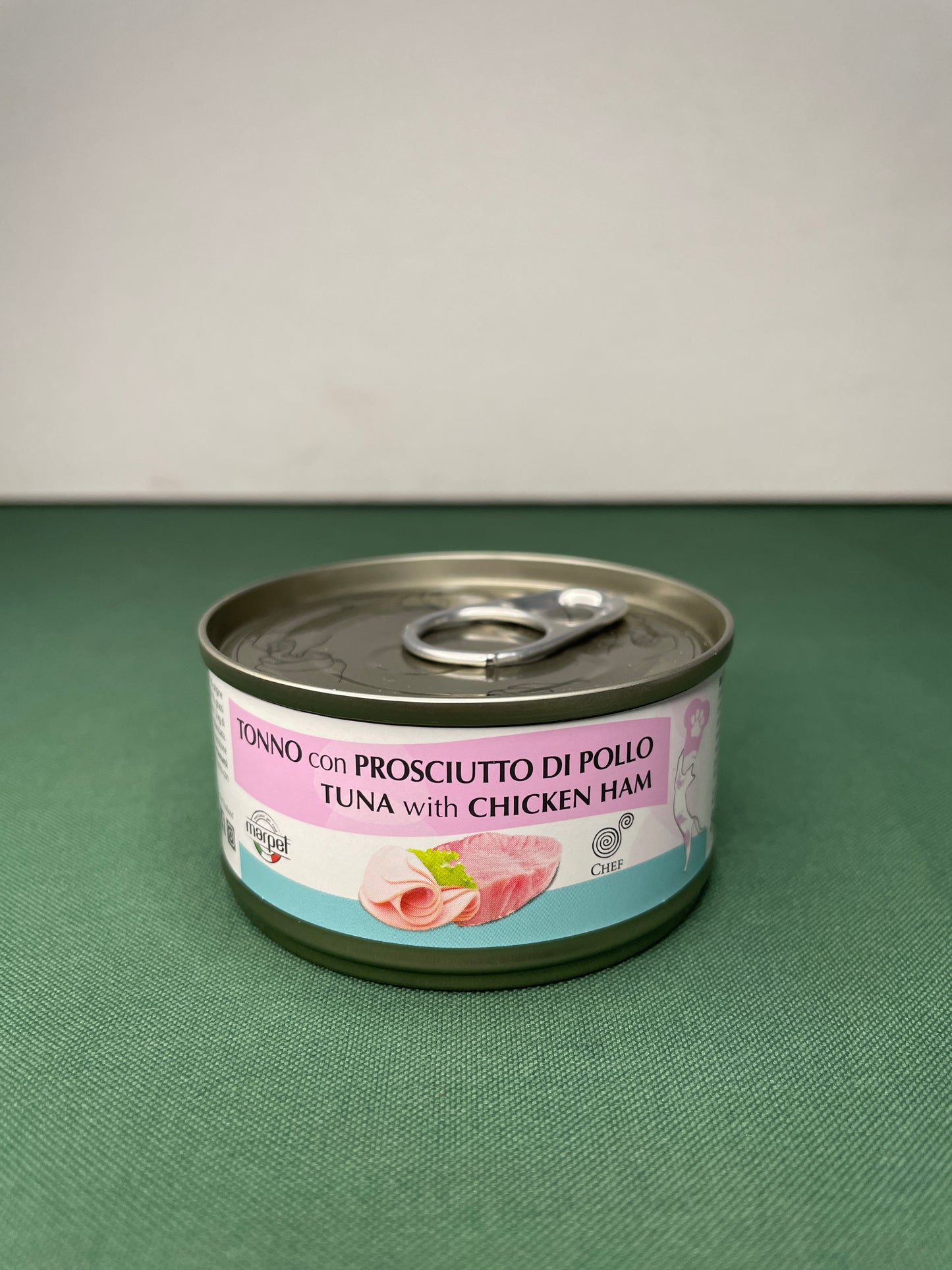 Marpet - Lattina con Sfilaccetti in acqua di cottura per gatti Chef 80g