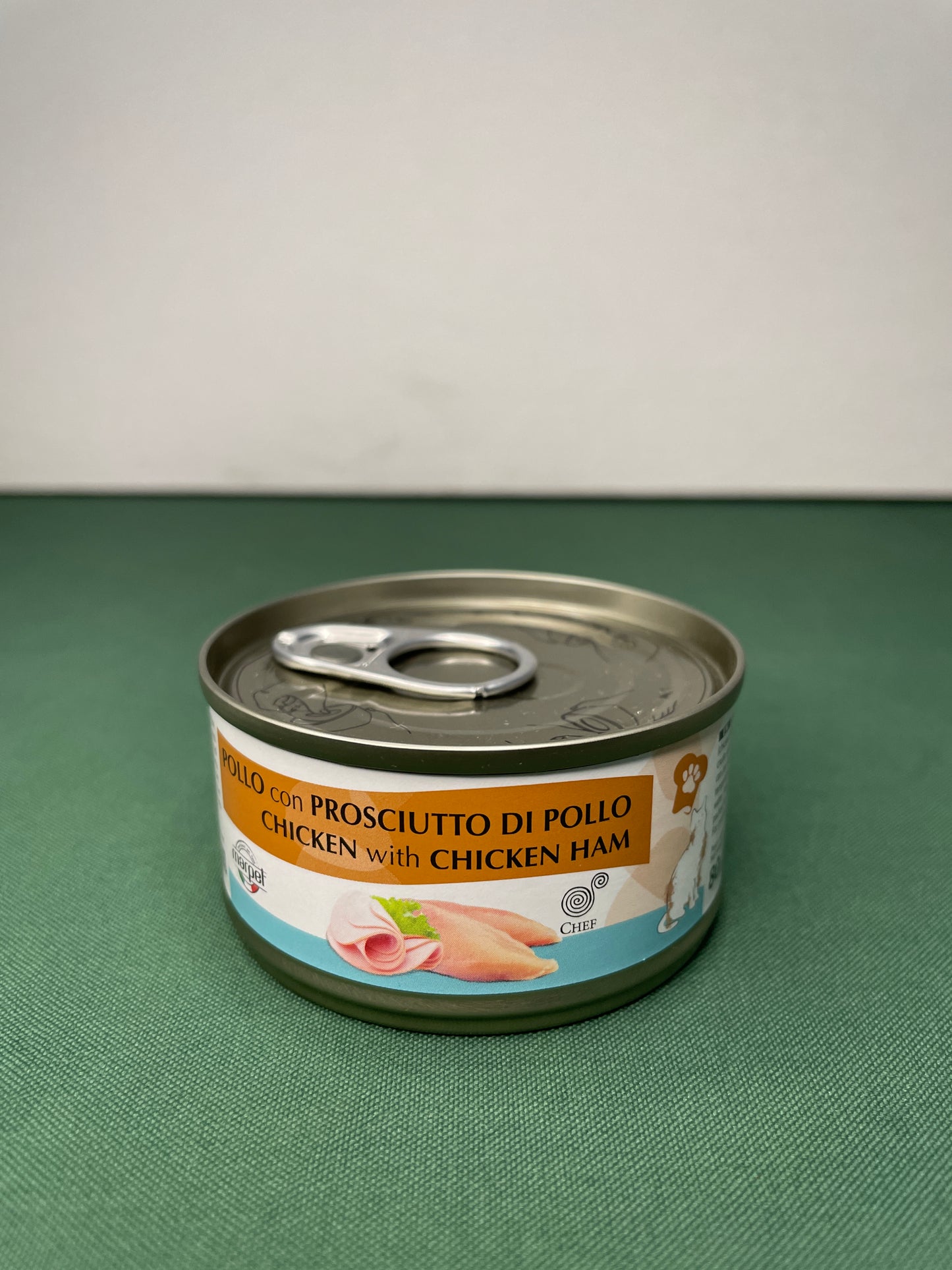 Marpet - Lattina con Sfilaccetti in acqua di cottura per gatti Chef 80g