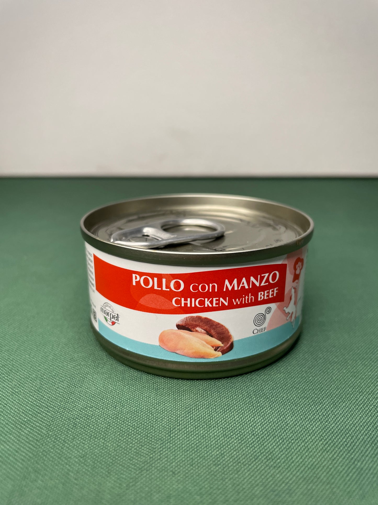 Marpet - Lattina con Sfilaccetti in acqua di cottura per gatti Chef 80g