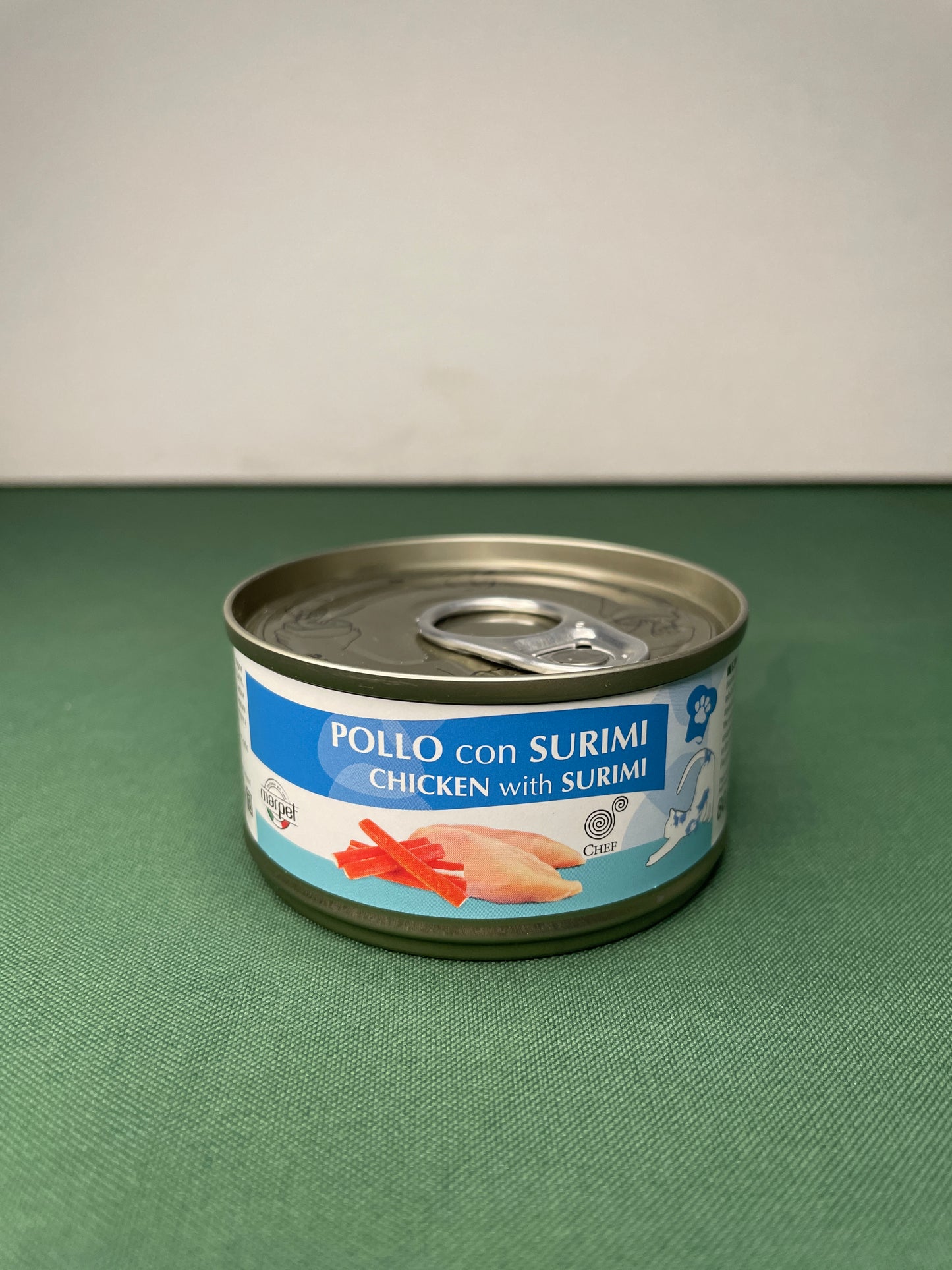Marpet - Lattina con Sfilaccetti in acqua di cottura per gatti Chef 80g