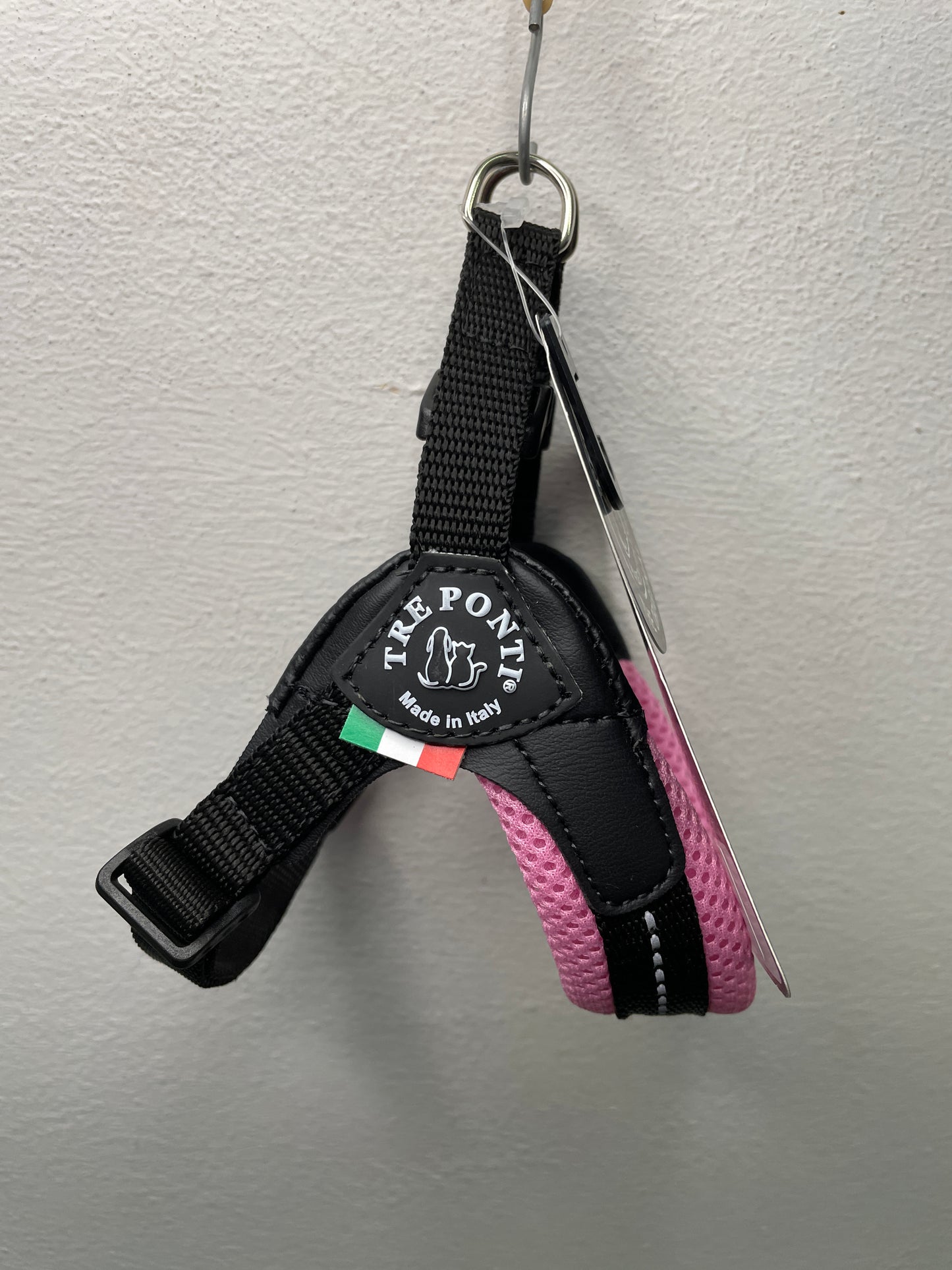 Tre Ponti - Pettorina Artigianale Italiana con sottopancia regolabile per cani