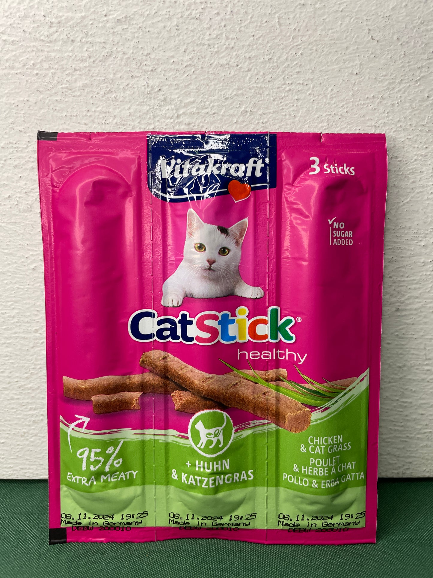 Vitakraft - Snack per Gatto Senza Zucchero Cat Stick Classic 3x6g