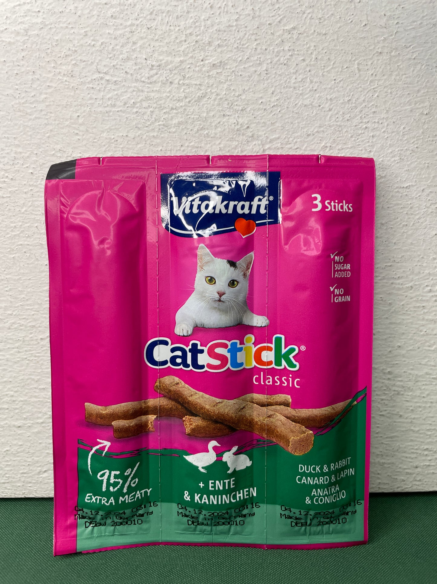 Vitakraft - Snack per Gatto Senza Zucchero Cat Stick Classic 3x6g