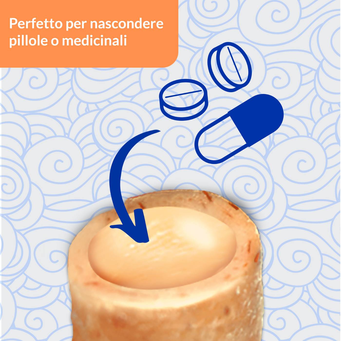 Inaba Churu Bites Snack Cremoso porta pastiglie e compresse per gatti