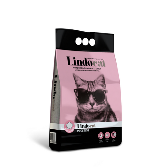 Lindocat Lettiera Profumata al Talco in Bentonite Agglomerante per Gatti Prestige 5 Litri