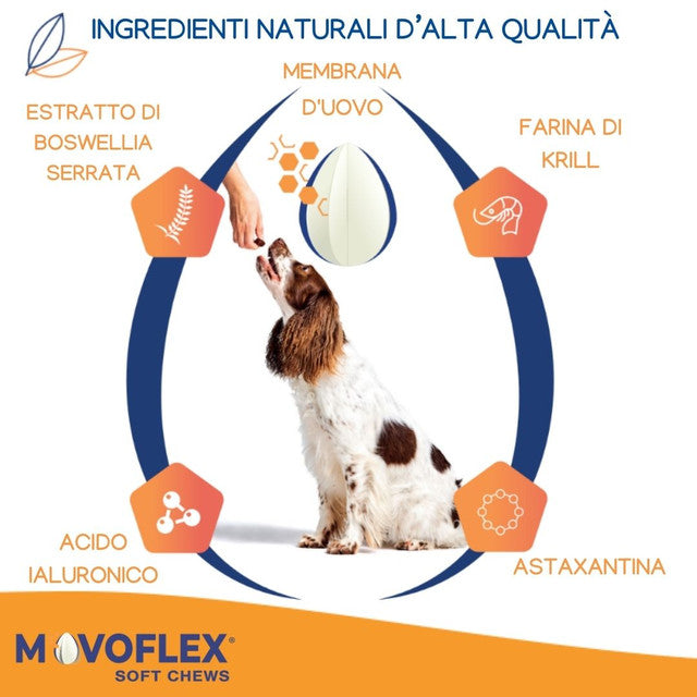 Virbac - Integratore per Articolazioni Forti Cani Joint & Mobility Movoflex Soft Chews