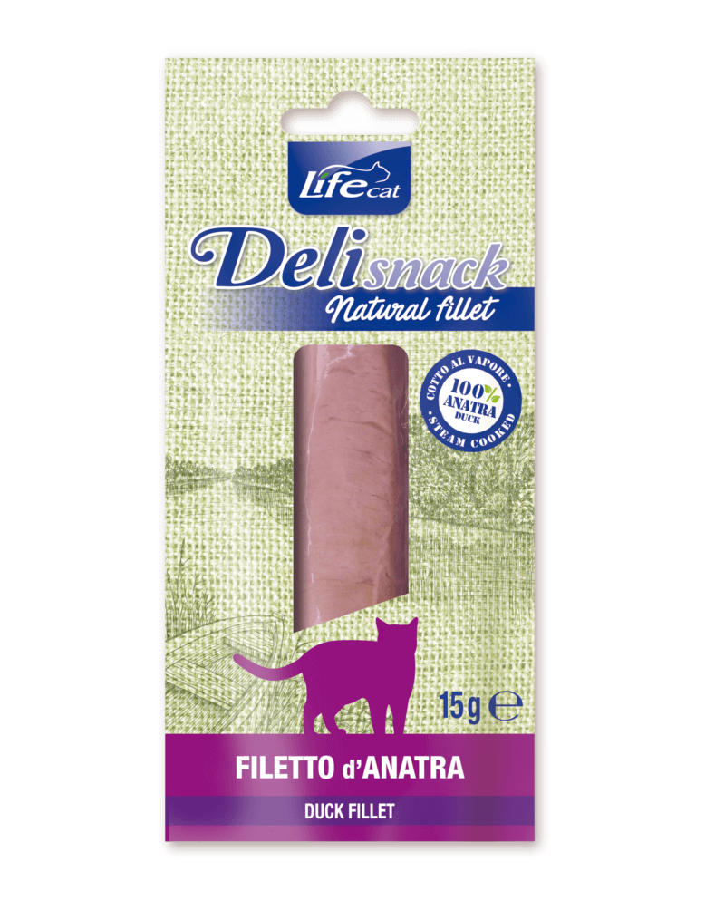 Life - Filetto di Carne Bollito al Vapore Snack per Gatti Adulti 15g