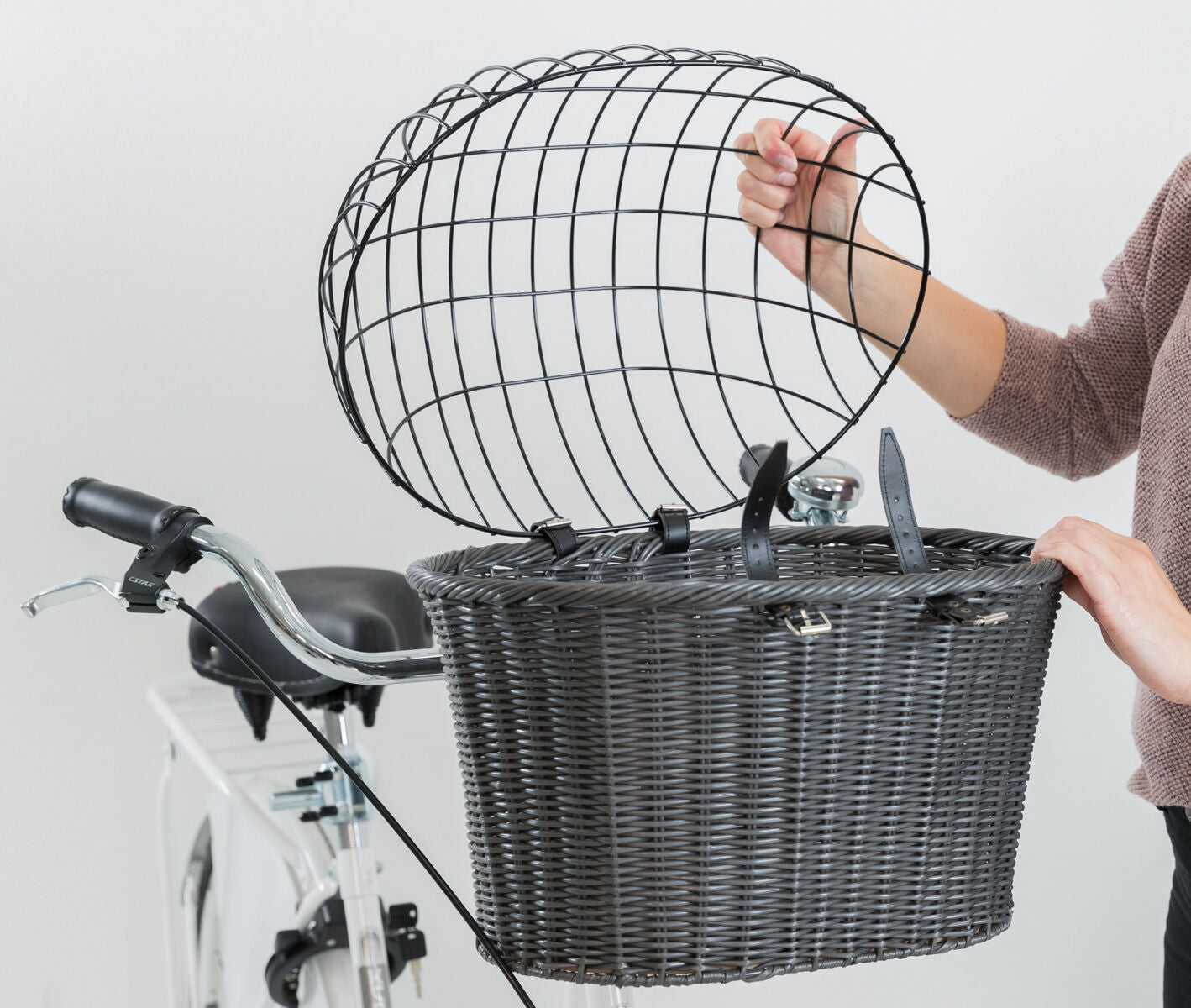 Trixie - Cesta Anteriore per Cani per Bicicletta 44x41x34 cm