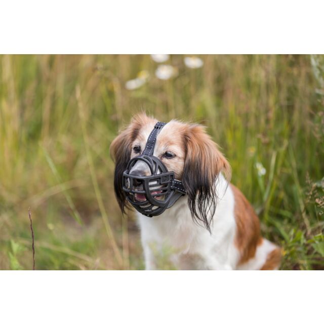 Trixie - Museruola Anti-Sfilo per Cani in Gomma Muzzle Flex