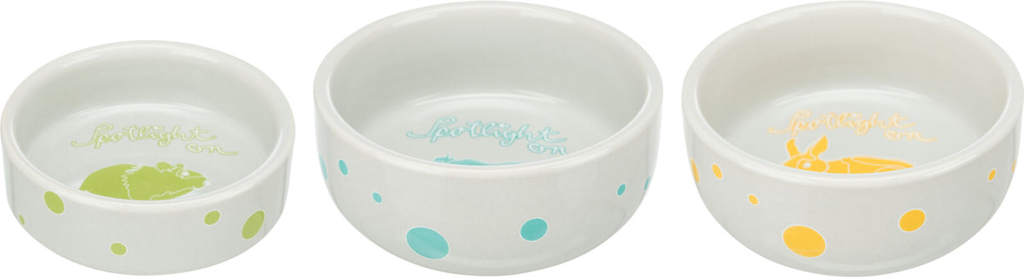 Trixie - Ciotola in Ceramica per Cavie Peruviane, Maialini d'India e Roditori 11 cm