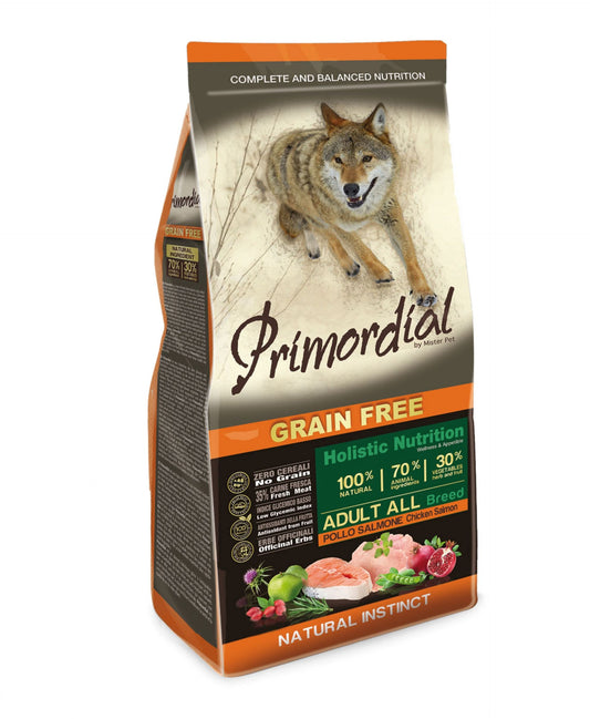 Primordial - Crocchette di Alta Qualità Senza Cereali per Cani ADULTI Grain Free 12 Kg
