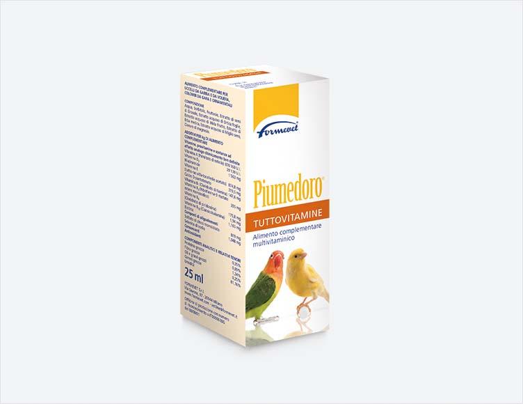 Formevet - Piumedoro Tutto Vitamine Alimento Multivitaminico per Uccelli 25 ml
