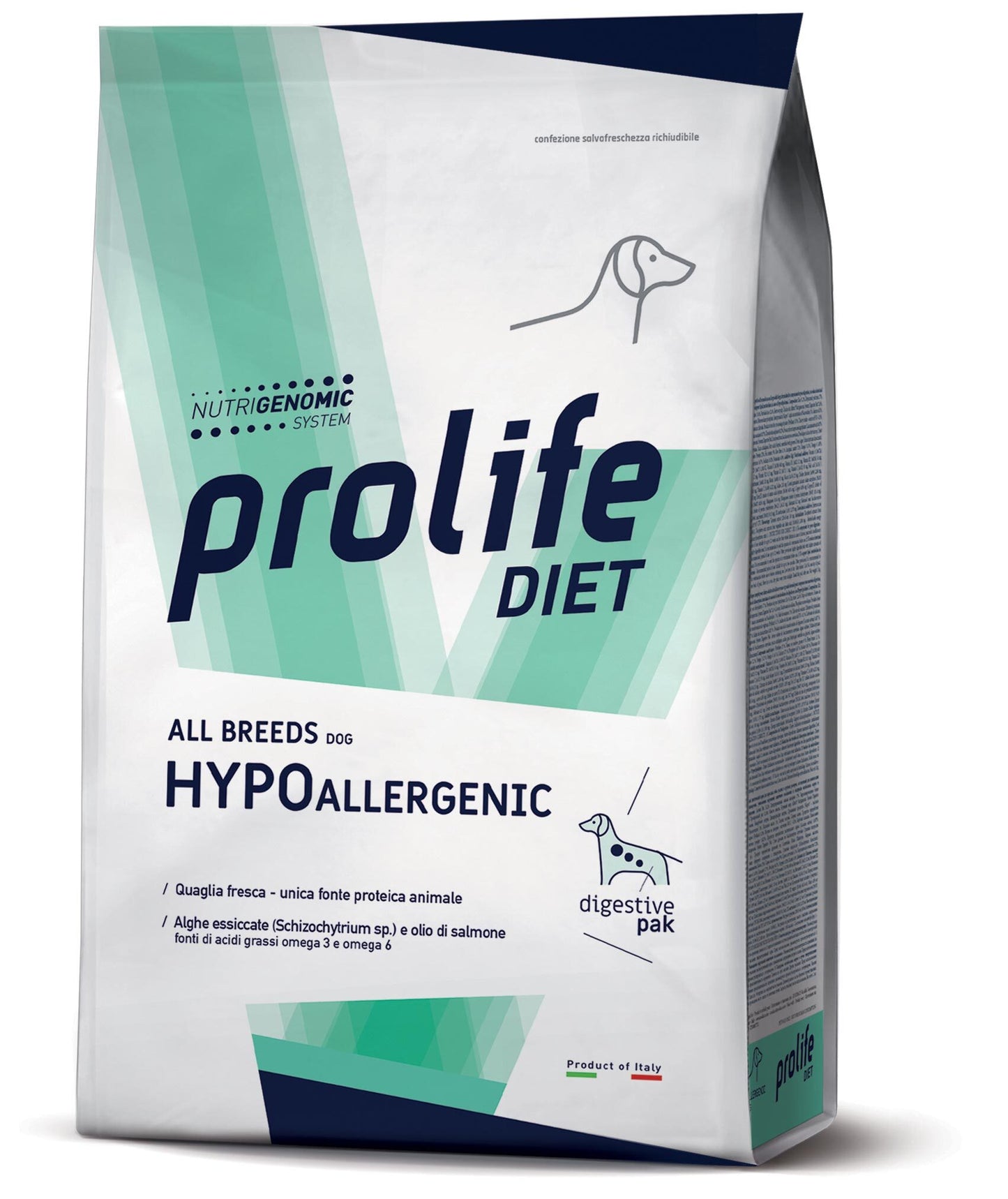 prolife crocchette, crocchette ipoallergeniche cane, Prolife Hypoallergenic, cibo secco cane intolleranze, crocchette per cani sensibili, alimento completo cane all breeds