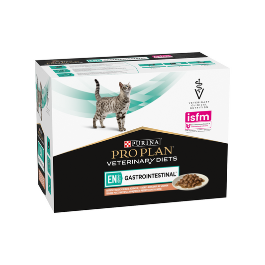 Purina - Busta di Umido in Pezzetti di Salmone per Gatti Gastrointestinal Pro Plan Vererinary Diet 85g