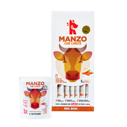 Real Bowl - Multipack Pasto Pronto Senza Cereali per Cani con Ingredienti Freschi Grain Free Formato Convenienza 7 x 700g