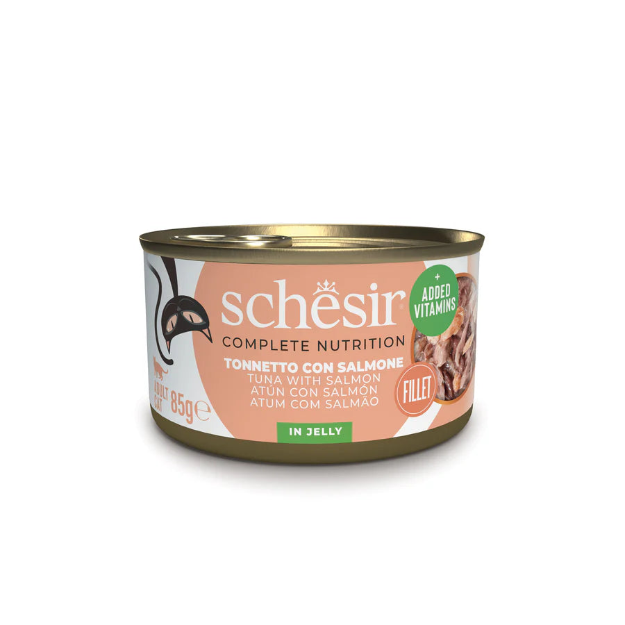 Schesir filetti in gelatina, umido completo gatti gelatina, Schesir Jelly gatto 85 g, umido naturale Schesir gatti, umido gatto, umido gatti