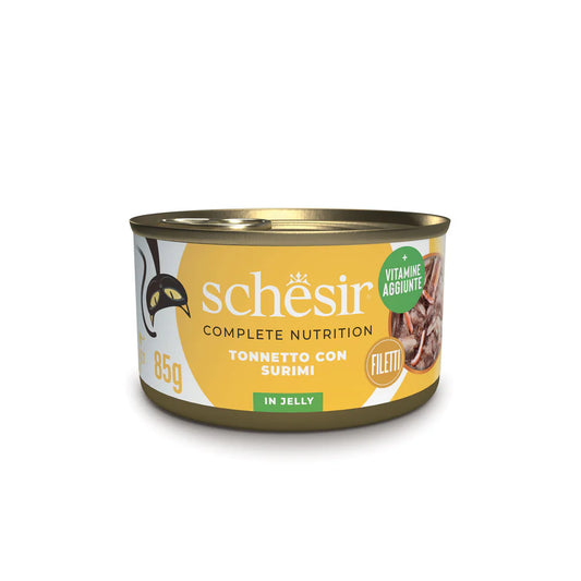 Schesir filetti in gelatina, umido completo gatti gelatina, Schesir Jelly gatto 85 g, umido naturale Schesir gatti, umido gatto, umido gatti