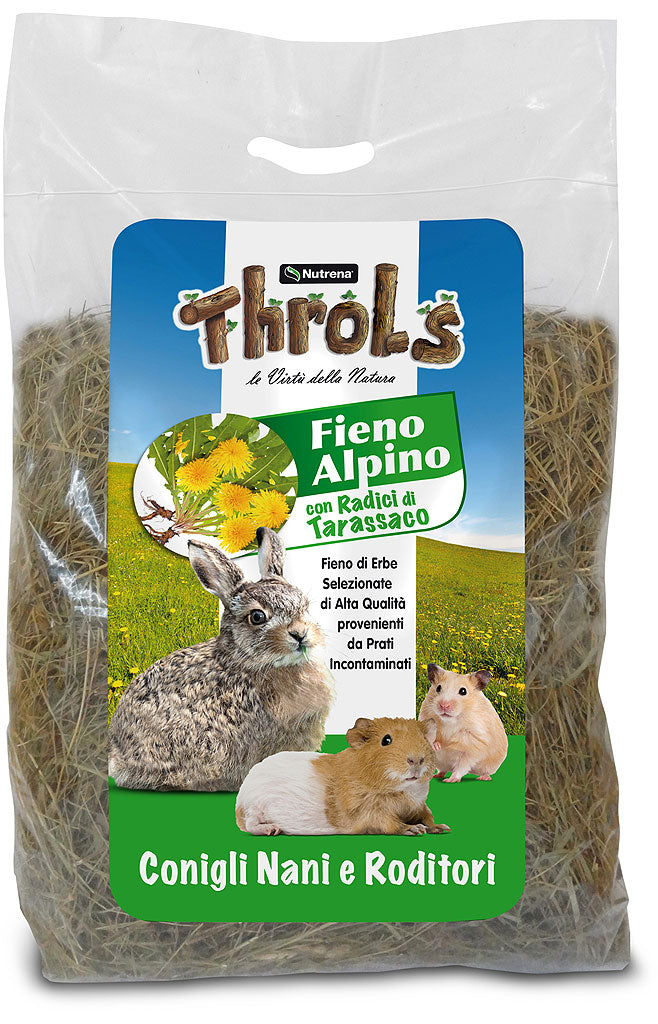 Throls - Fieno Alpino Aromatizzato per Conigli e Roditori 500g – Non Solo  Piume