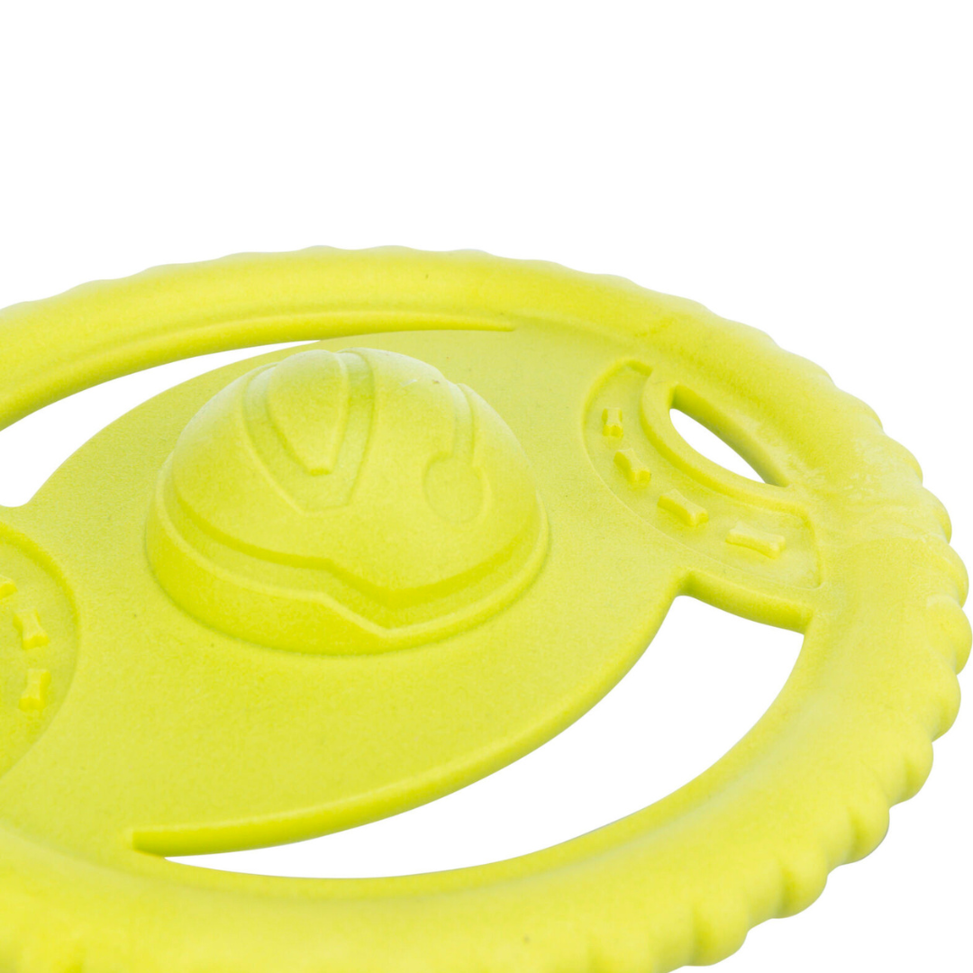 Frisbee galleggiante per cani, gioco da riporto acqua cani, Trixie Aqua Toy Disc, frisbee TPR cane, frisbee cane galleggiante gomma, gioco acquatico cane resistente, frisbee cane alta visibilità