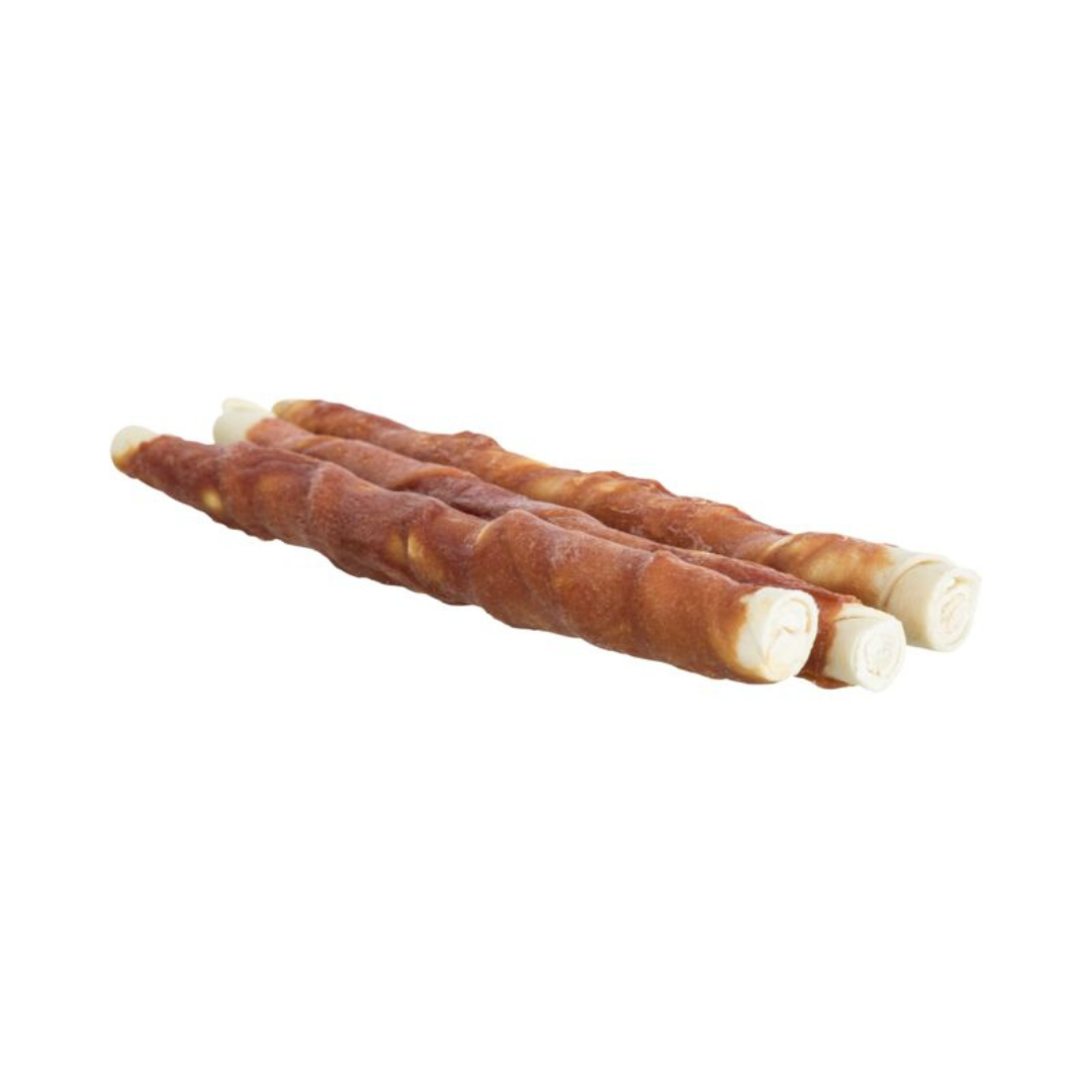 Snack masticabile cane, Trixie Chewing Rolls anatra, snack per denti cane, spuntino naturale cane, bastoncini masticabili per cani, snack senza glutine cane, Trixie Denta Fun, premi salutari cane, snack per pulizia dentale cane, pelle bovina cane snack